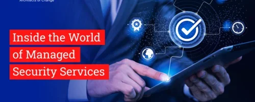 Blog image with title 'Inside the world of managed security services'